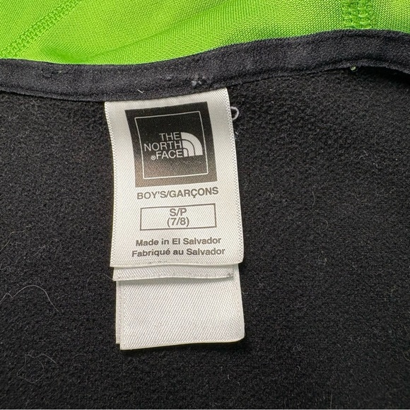 2/$20 The North Face Boys Small Green Black Zip Hooded Sweatshirt Hoodie Jacket - Picture 5 of 8